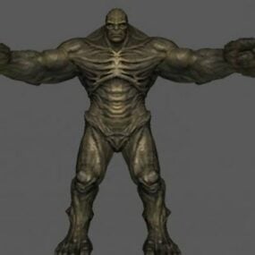 Mô hình 3d nhân vật gớm ghiếc Hulk