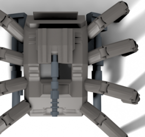 Model 3D czołgu pająka