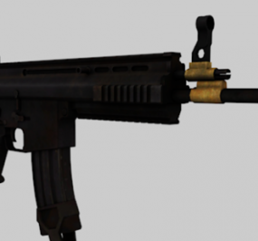 Scar-l枪3d模型