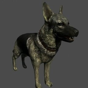 Alman Çoban Köpeği 3D modeli