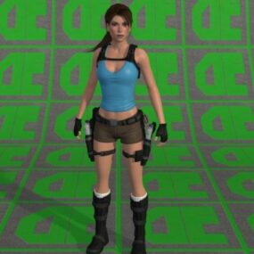 Lara Croft 3d-modell