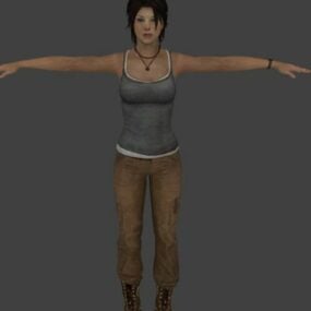 Lara Croft Tomb Raider Charakter 3D-Modell