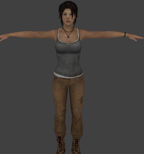 Lara Croft Tomb Raider Character Free 3d Model - .Obj - Open3dModel