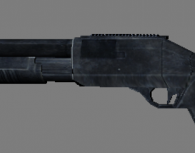 Model senapan 3d