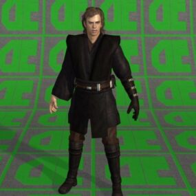 Model 3D męskiej postaci Anakina Skywalkera