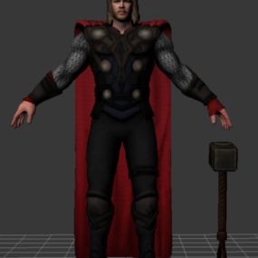 Modello 3d del personaggio Marvel Thor