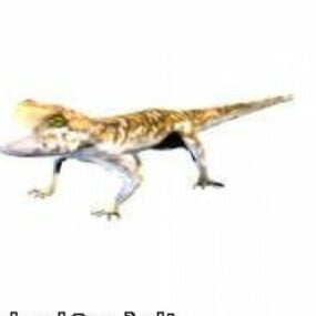 Modelo 3d animal lagarto gecko