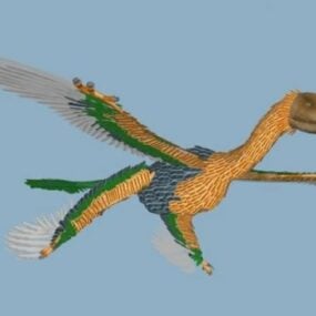 Mô hình 3d động vật Microraptor