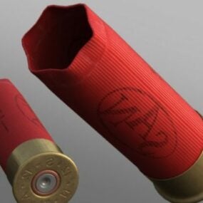 Bullet Shell Shotgun Wapen 3D-model