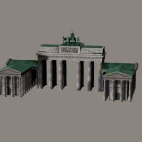 Německá Braniborská brána 3D model