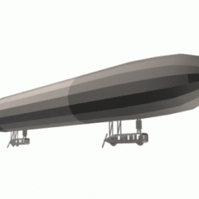Steampunk Airship Zeppelin 3d model