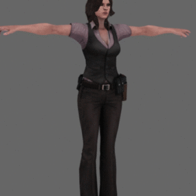 Helena Resident Evil Character 3d model