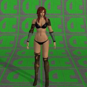 Mamiya meisje karakter 3D-model