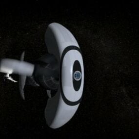 Modello 3d dell'astronave Spock JellyFish