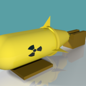Arme à bombe nucléaire modèle 3D