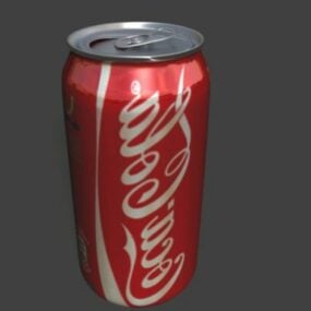 Ρεαλιστικό τρισδιάστατο μοντέλο Cocacola Can