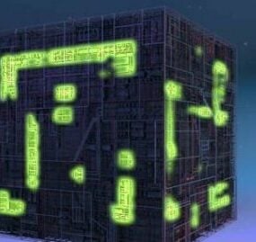 StarTrek Borg Cube Game 3d model