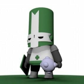 Castle Crashers Knight Game Character 3d model