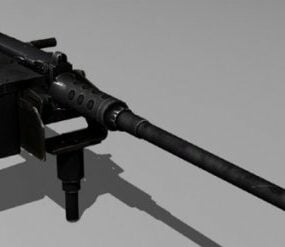 M2 Mount Machine Gun 3d μοντέλο