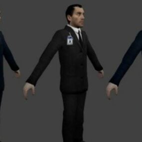 FBI-agent 3D-model