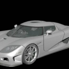 Model 3D Supersamochodu Koenigsegg