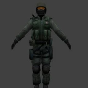 Seal Team Character 3d model