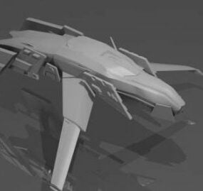 エイリアンの宇宙船3Dモデル