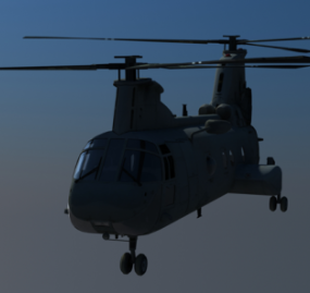 Helicóptero Sea Knight modelo 3d