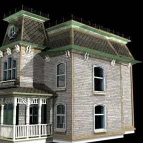 Modelo 3D do edifício da casa Western Bates