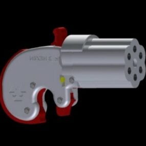 Derringer Pepperbox Gun 3D-model