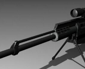 As50 Barrett Gun 3d model