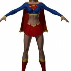 3D модель персонажа Супергёрл