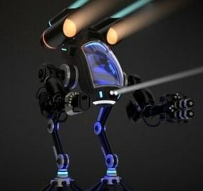Robot With Cockpit  Character 3d model