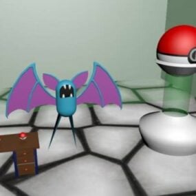 Zubat Pokémon 3d-modell