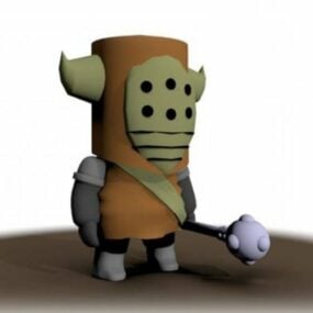 Castle Crashers Bandit Character τρισδιάστατο μοντέλο