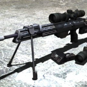 Dsr50 Sniper Rifle Gun 3d model