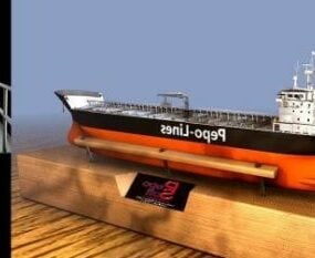 Tanker Gemisi 3d modeli