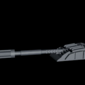 نموذج مسدس ليزر ثلاثي الأبعاد