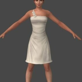 Nina Girl Character 3d-model