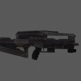 SWAT Rifle Gun 3d model