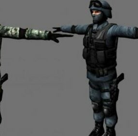 Soldier Man  Character 3d model