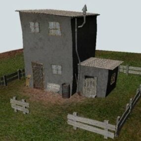 3д модель фермерского дома