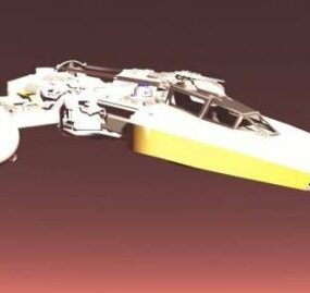 StarWars Y-wing Spaceship 3d-modell