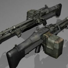 M60 Maschinengewehr 3D-Modell
