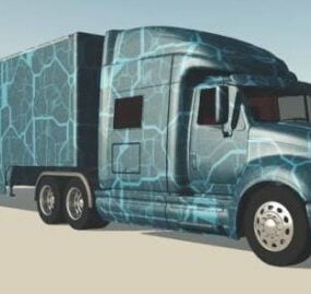 דגם תלת מימד של משאית