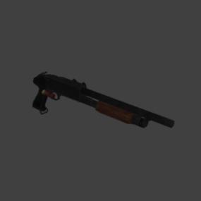 Shotgun Bullet Weapon 3d model