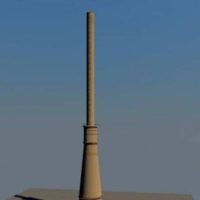 煙突3Dモデル