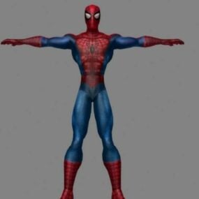 modelo 3d del hombre araña