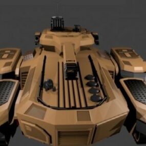 Model 3D przyszłej broni czołgowej
