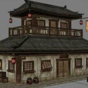 Kontinentální čínský dům 3D model